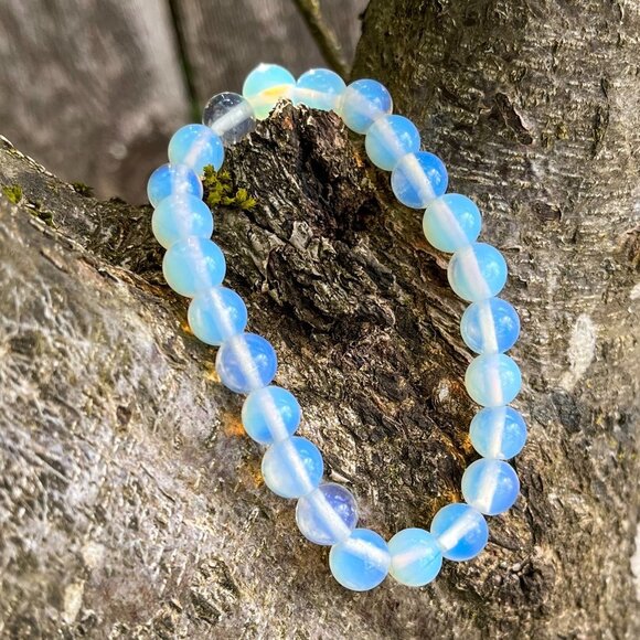 Opalite Crystal Bracelet Handmade - Picture 3 of 4